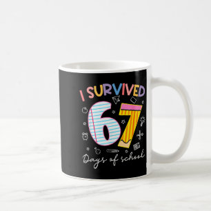 I Survived 67 Days Of School Six Seven Meme Teache Coffee Mug