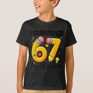 I Survived 67 Days Of School Six Seven Meme Teache T-Shirt