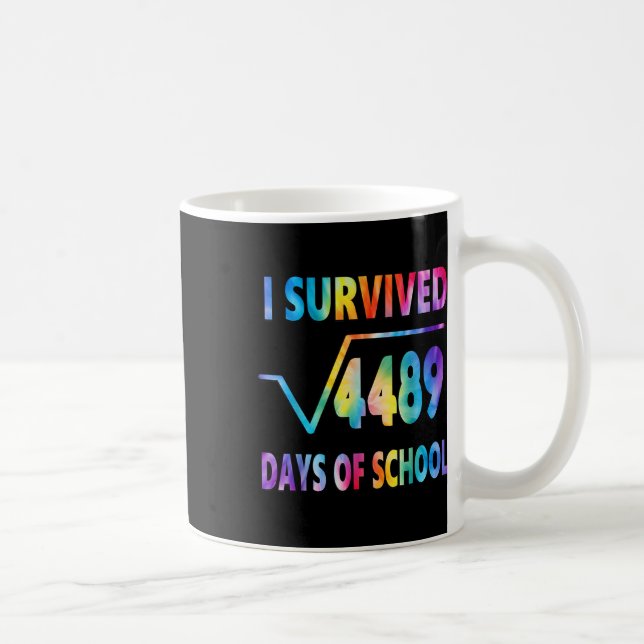 I Survived 67 Days Of School Square Root 4489 Math Coffee Mug (Right)