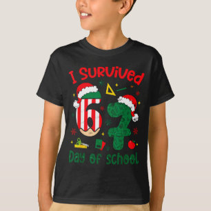 I Survived 67 Days Of School Student Christmas Hum T-Shirt
