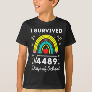 I Survived 67 Days Of School Student Square Soot 4 T-Shirt