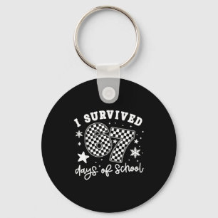 I Survived 67 Days Of School Students Teachers 100 Key Ring