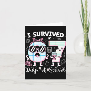 I Survived 67 Days Of School Teacher Student Leopa Card