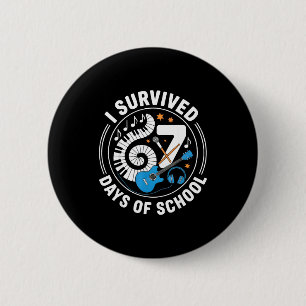 I Survived 67 Days Of School - Teachers Students M 6 Cm Round Badge
