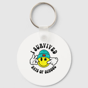I Survived 67 Days Of School Teachers Students Six Key Ring