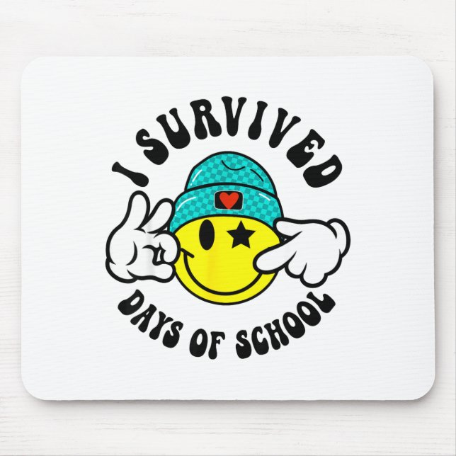 I Survived 67 Days Of School Teachers Students Six Mouse Pad (Front)