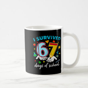 I Survived 67th Day Of School Six Seven Kids Coffee Mug