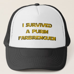 I survived a Purim Farbrenguen Trucker Hat