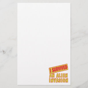 I SURVIVED AN ALIEN INVASION STATIONERY