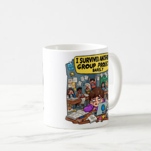 I Survived Another Group Project Barely Funny  Coffee Mug