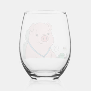 I Survived Another Meeting Stemless Wine Glass