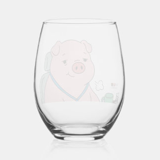I Survived Another Meeting Stemless Wine Glass