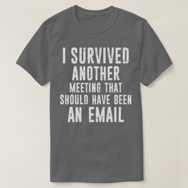 I Survived Another Meeting That Should Have Been A T-Shirt (Design Front)