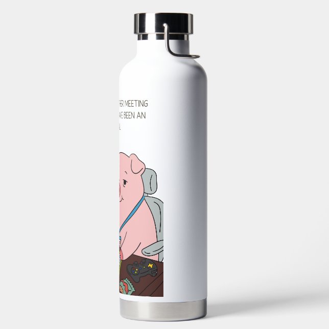 I Survived Another Meeting Water Bottle (Left)