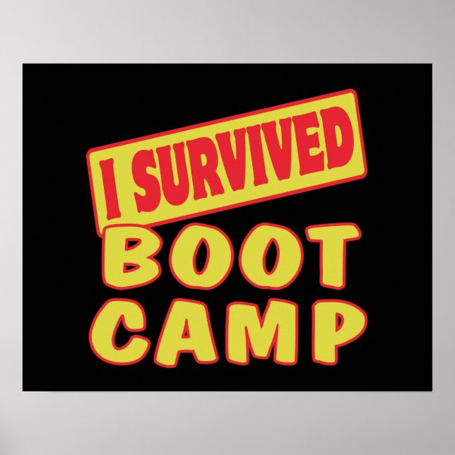 I SURVIVED BOOT CAMP POSTER (Front)