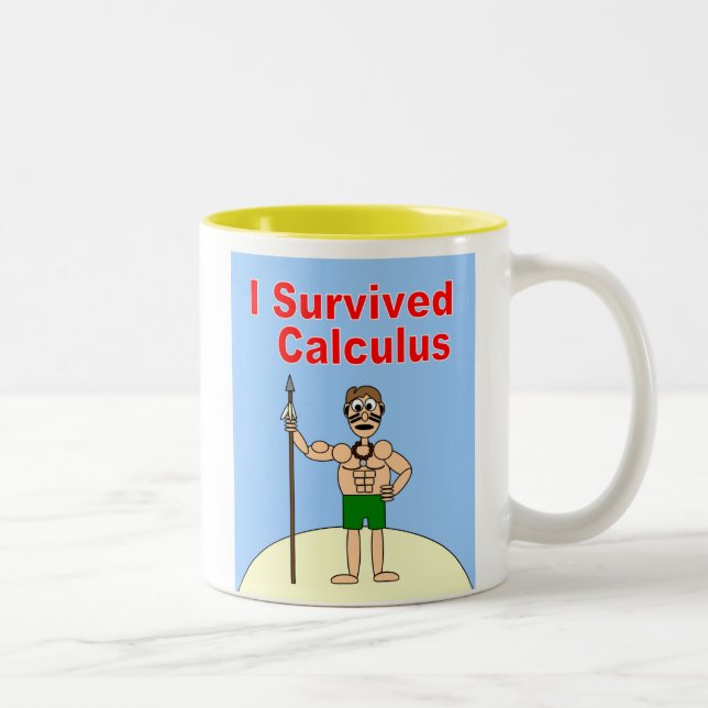 I Survived Calculus Two-Tone Coffee Mug (Right)