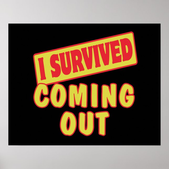 I SURVIVED COMING OUT POSTER (Front)