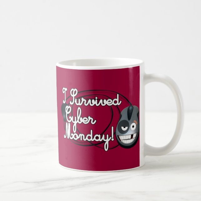 I Survived Cyber Monday Coffee Mug (Right)