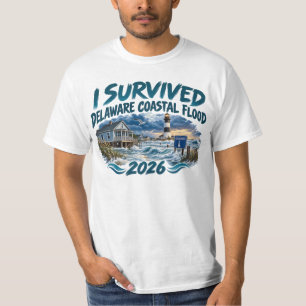 I Survived Delaware Coastal Flood 2026 Coastal Sto T-Shirt