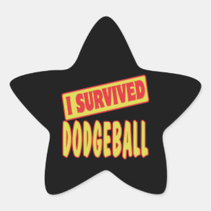 I SURVIVED DODGEBALL STAR STICKER