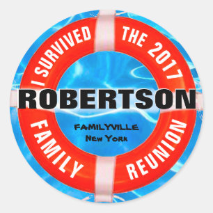 I Survived Family Reunion Classic Round Sticker