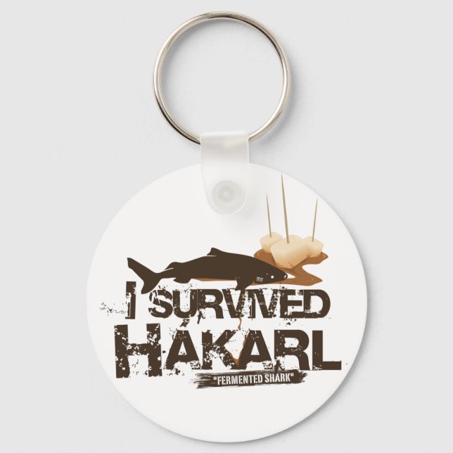 I Survived Hákarl Keychain (Front)