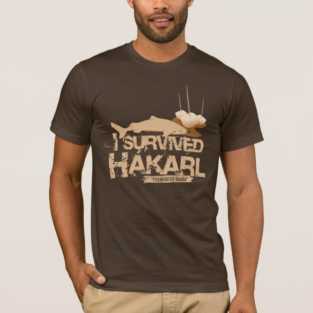 I Survived Hákarl T-shirt (Front)