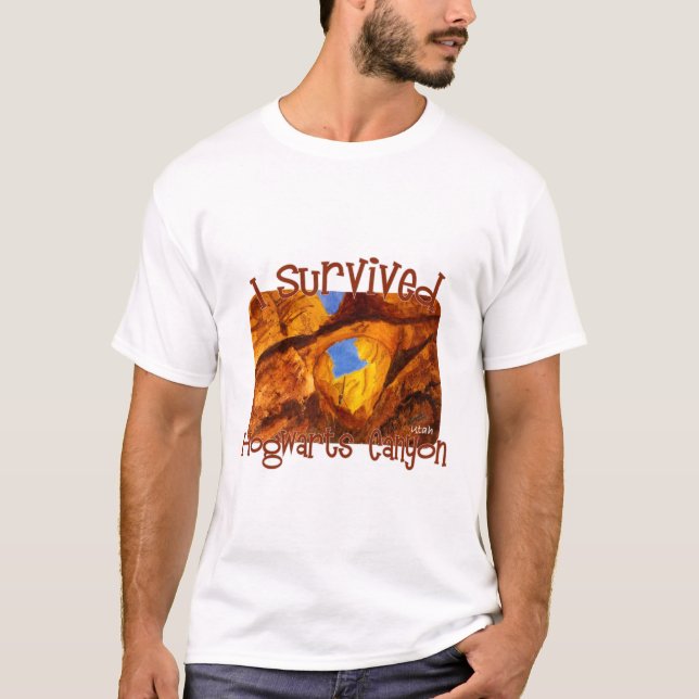 I Survived Hogwarts Canyon, North Wash, Utah T-Shirt (Front)