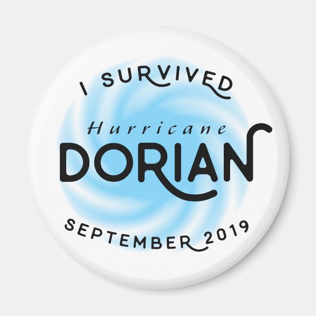 I Survived Hurricane Dorian Magnet (Front)