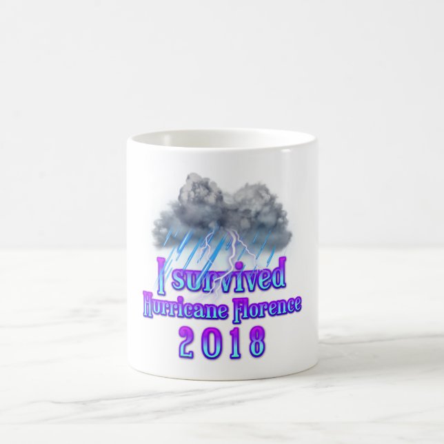 I survived Hurricane Florence rain Coffee Mug (Center)