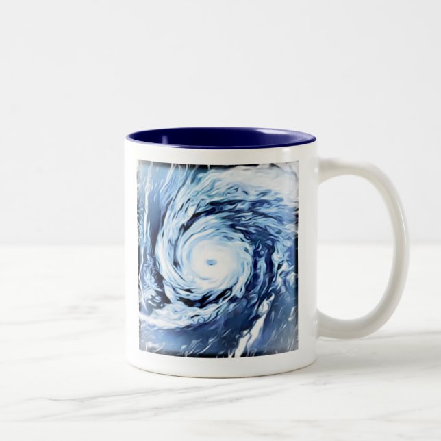 I Survived Hurricane Florence Two-Tone Coffee Mug (Right)