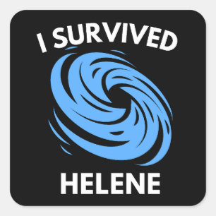 I Survived Hurricane Helene Square Sticker