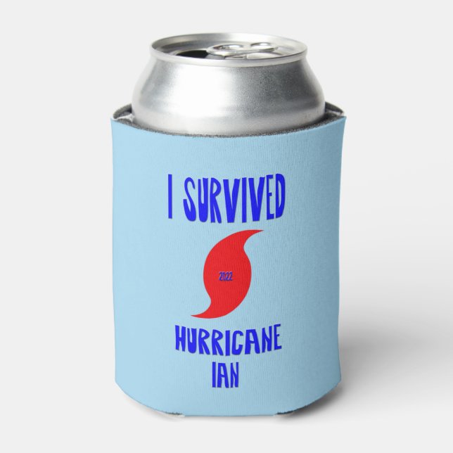 I Survived Hurricane Ian Can Cooler (Can Front)