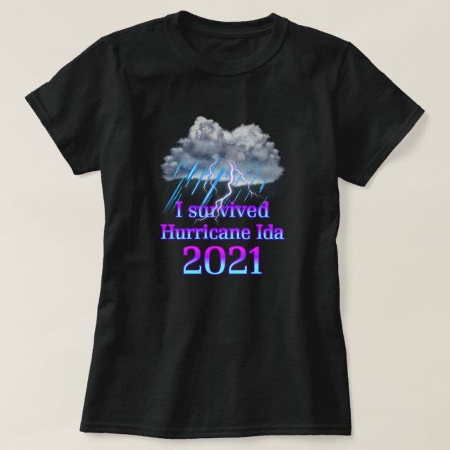 I survived Hurricane Ida T-Shirt (Design Front)