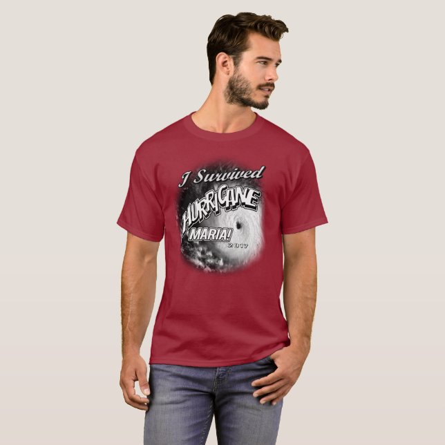 I Survived Hurricane Maria Mens T-Shirt (Front Full)