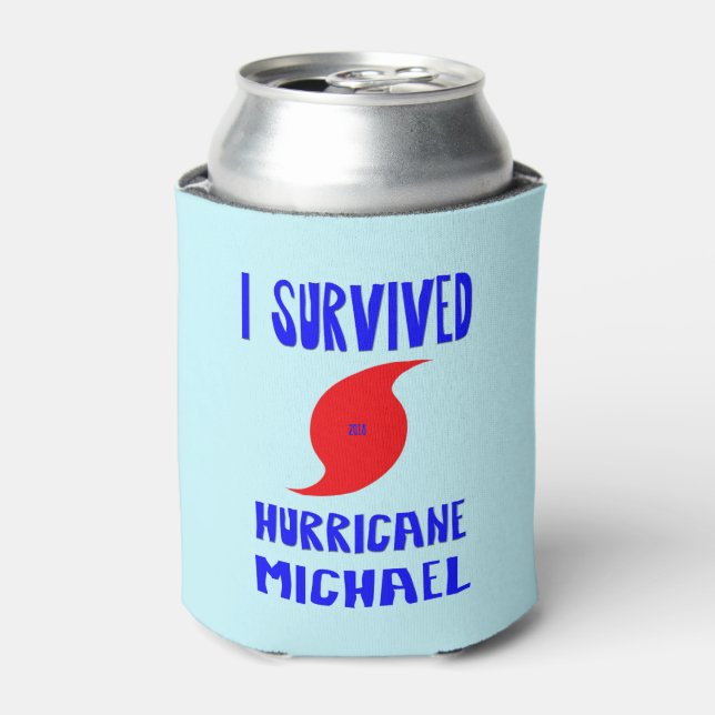 I Survived Hurricane Michael Can Cooler (Can Front)