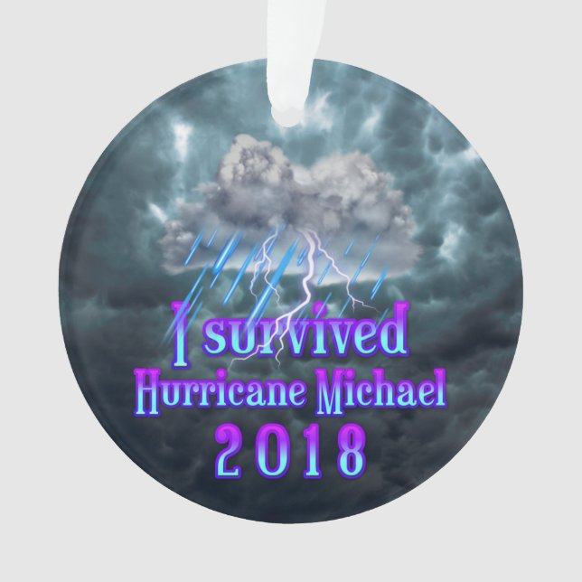 I survived Hurricane Michael Ornament (Front)