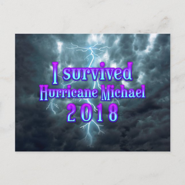 I survived Hurricane Michael Postcard (Front)