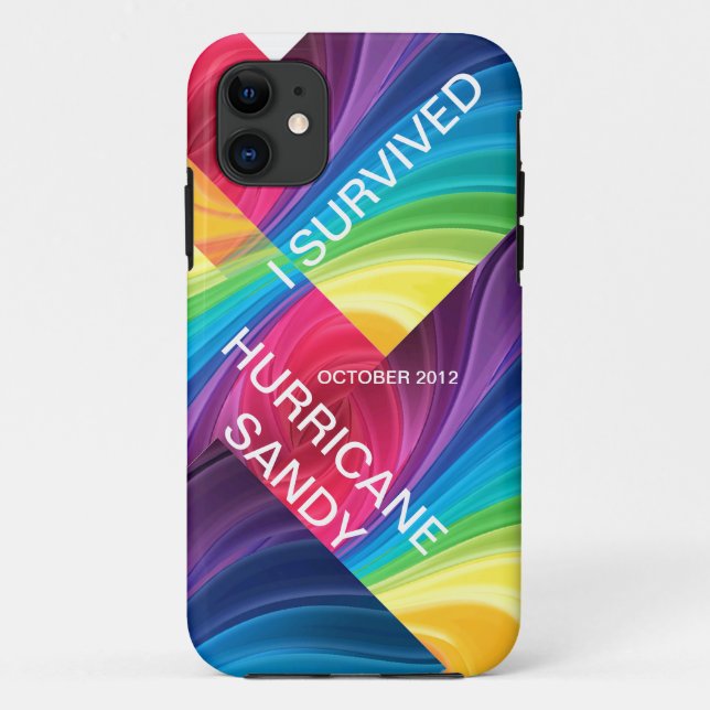 I SURVIVED HURRICANE SANDY 2012 Case-Mate iPhone CASE (Back)
