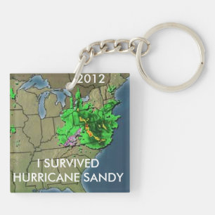 I SURVIVED HURRICANE SANDY KEY RING