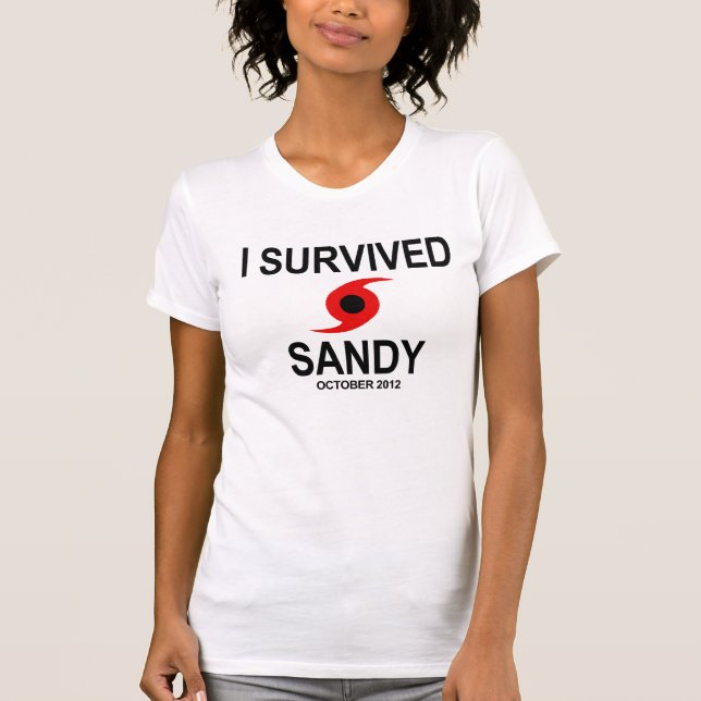 I SURVIVED HURRICANE SANDY T-Shirt (Front)