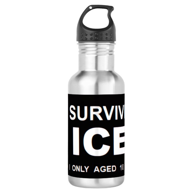 I Survived ICE  532 Ml Water Bottle (Front)