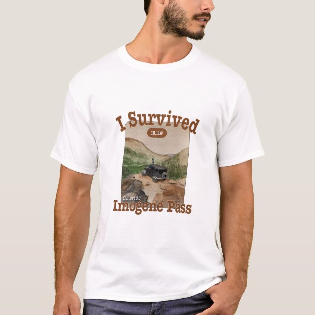 I Survived Imogene Pass, Colorado T-Shirt (Front)