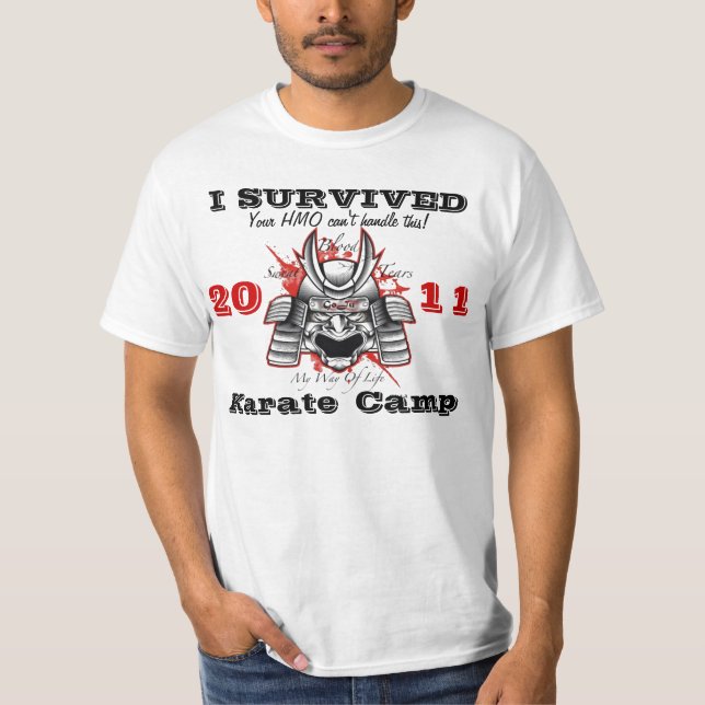 I Survived Karate Camp T-Shirt (Front)