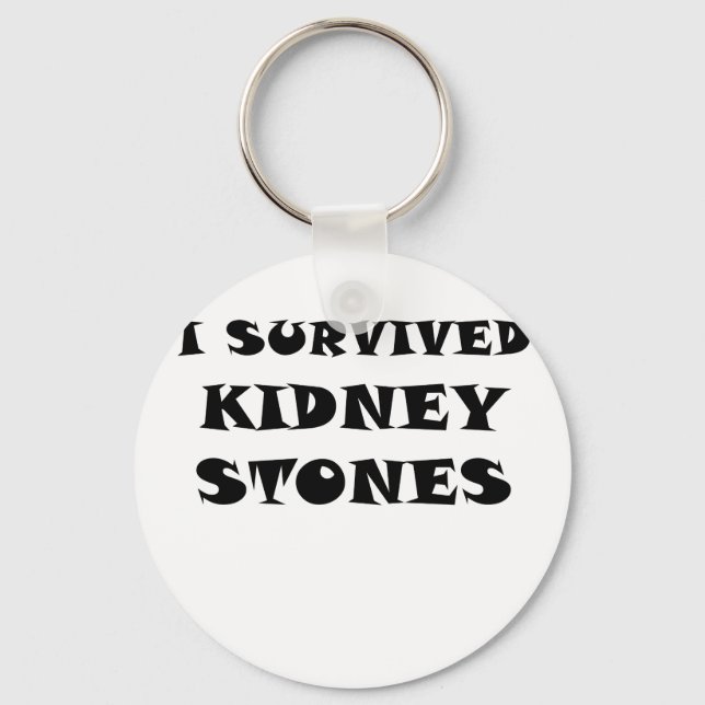 I Survived Kidney Stones Key Ring (Front)