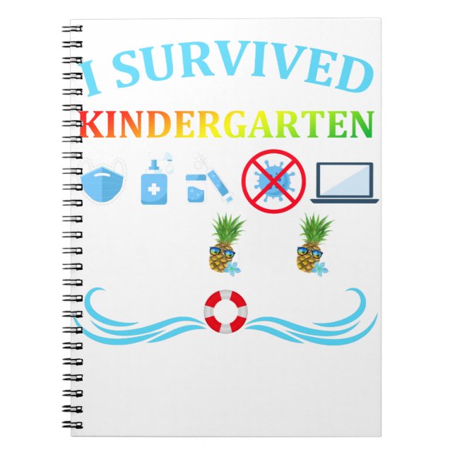 I Survived Kindergarten Class Of 2022 Graduation Q Notebook (Front)