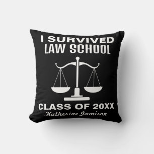 I Survived Law School Cushion