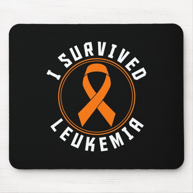 I Survived Leukaemia Awareness Support  Mouse Pad (Front)