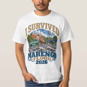 I Survived Marengo Iowa River Flood 2026 T-Shirt