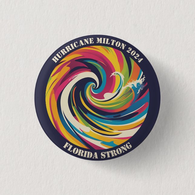 I survived Milton hurricane Florida strong  3 Cm Round Badge (Front)